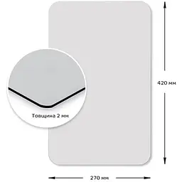 Дзеркало Wall Sticker SW-00000747 акрилове самоклеюче 270х420х2 мм - мініатюра 2
