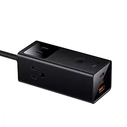 Мережевий фільтр-подовжувач Baseus PowerCombo Digital PowerStrip (3 з розетки 1 х USB 2 х Type-C) 1.5 м - мініатюра 3