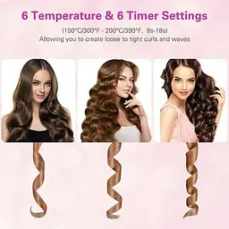 Бездротова плойка для завивки волосся UKC Hair Curler 5200мАч Білий - мініатюра 7