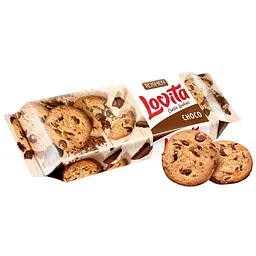 Упаковка печива Roshen Lovita Classic Cookies з шматочками глазурі 150 г х 16 шт
