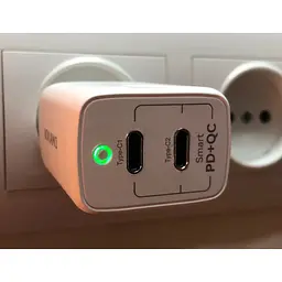 Зарядний пристрій Vokamo 2хType-C Spow GaN 40W - мініатюра 4