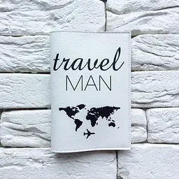 Обкладинка для паспорта Travel man 3 (білий) - мініатюра 2