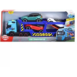 Автотранспортер Dickie Toys з 3 машинками зі світловим та звуковим ефектом 40 см (3747017) - мініатюра 2