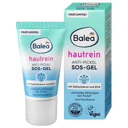 Антибактеріальний гель Balea Hautrein Anti Pickel SOS-Gel проти чорних цяток та прищів 50 мл