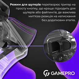 Геймпад GamePro бездротовий прозорий (GPX13T) - мініатюра 4