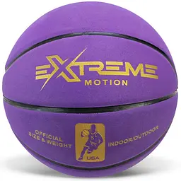 М’яч для баскетболу Extreme Motion №7 PU 620 г професійний розмір для гри в залі та на вулиці - мініатюра 3