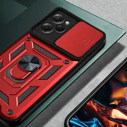 Панель BeCover Military для Poco X5 Pro 5G Red (709117) - мініатюра 3