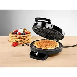 Вафельниця кругла з регулюванням Silver Crest Waffle maker 1200W Germany Heart Shape Silver Crest SWE 1200 C3 - мініатюра 9