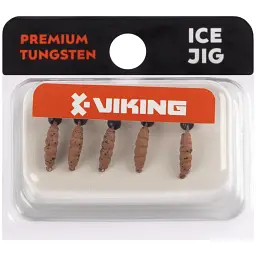 Мормишка вольфрамова Viking Fishing Shrimp+bead 0.64g 8mm Rum+V (5шт) - мініатюра 2