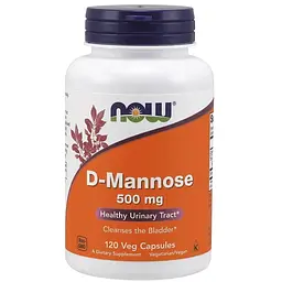 D-манноза NOW D-Mannose 500 mg, 60 вегакапсул