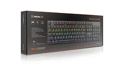 Клавіатура Real-el M 13 Сірий USB - мініатюра 10