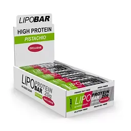 Батончик Lipobar Protein Bar БЛОК, 20*50 грам Фісташка 000313961