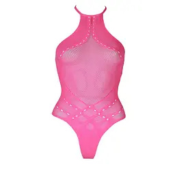Боді Ouch! With Halter Neck, XL/XXXXL (рожевий) - мініатюра 3