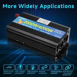 Інвертор перетворювач напруги Lvyuan F-2000P 24-230v 2000/4000w чистий синус - мініатюра 9