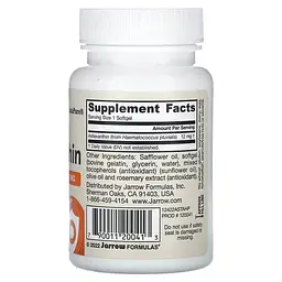 Астаксантин Astaxanthin 12 mg 30 жидких капсул Jarrow Formulas vit0006558 - миниатюра 2