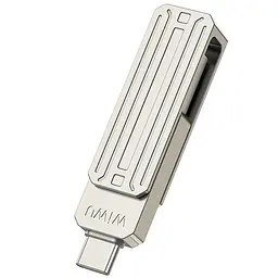 Флеш-накопичувач WIWU Wi-FD001 3in1 (USB-A/C/L) USB 3.0, 256GB Silver - мініатюра 6