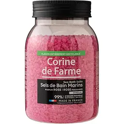 Сіль морська для ванн Corine de Farme Троянда 600 г