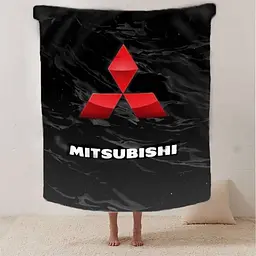 Плед плюшевий на подарунок 3D Mitsubishi 160х200 см - мініатюра 2