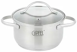 Кастрюля Gipfel Azalea GP-51060 20 см 2.5 л серебристая
