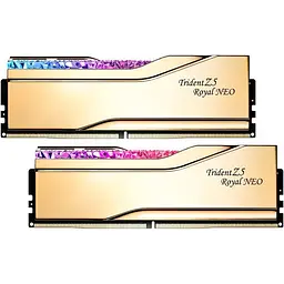 Модуль пам'яті G.Skill DDR5 64GB (2x32) Trident Z5 Royal Neo 6000Mhz AMD EXPO (F5-6000J2636H32GX2-TR5NG)