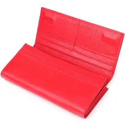 Яскравий жіночий гаманець на магнітах із натуральної шкіри ST Leather 23114 червоний - мініатюра 6