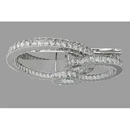 Led люстра потолочна Linisoln 7708-3D CH метал, скло, 3 лампи, висота 21 см, ширина 78 см, потужність 75 Вт - мініатюра 3