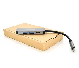 Хаб-конвертор VEGGIEG TC04 Type-C — 2xUSB 3.0/Type-C/HDMI - мініатюра 1