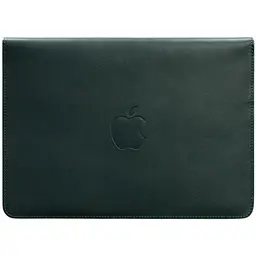 Шкіряний чохол-конверт BlankNote на магнітах для MacBook Pro 16" Зелений