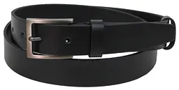 Чоловічий шкіряний ремінь для штанів Skipper 1611-33 Чорний - мініатюра 3