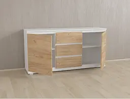 Комод Forte Mikkel Ш 1502/В 759/Г 390 Дуб крафт-Білий - мініатюра 2