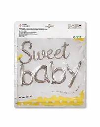 Набір повітряних фольгованих кульок Sweet Baby надувні декоративні для свят - мініатюра 2