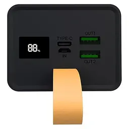 Портативний аккумулятор - універсальна батарея XO PR130 40000 mAh 22.5W чорна - мініатюра 4