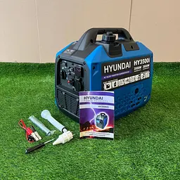 Інверторний бензиновий генератор HYUNDAI HY3500i (3,5–3,8 кВт) з дисплеєм, USB та Type-C - мініатюра 3