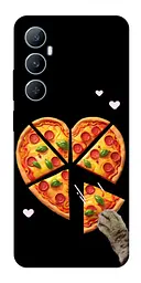 Чохол Demsky Pizza Love Cat для Realme C65 4G