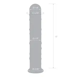 Фалоімітатор Glas Extra Large 25 см (прозорий) - мініатюра 7