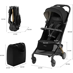 Коляска прогулянкова Kinderkraft Pilot 2 Midnight Black (SPILO02BLK0000) - мініатюра 12