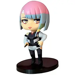 Колекційна  фігурка   Чібі Chibi Люсі Кіберпанк Lucy Cyberpunk Edgerunners 10см Китай CH C CPE LK 05