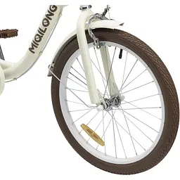Велосипед дитячий Miqilong LS 20" бежевий (RBB-LS20-BEIGE) - мініатюра 14