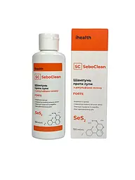 Шампунь ihealth для волосся SeboClean Forte проти лупи з дисульфідом селену 150мл