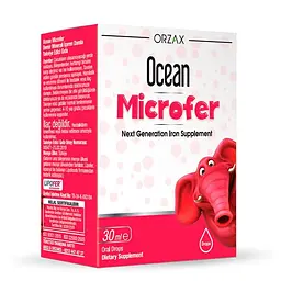 Мікрокапсульоване залізо Orzax Ocean Microfer Drop 30 мл для щоденних потреб дітей у залізі