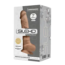 Фалоімітатор Silexd Premium Silicone Dildo Model 1 Size 7 18.8 см тілесний - мініатюра 4