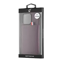 Чохол Jinduka Leather Pocket iPhone 15 Pro Max Purple - мініатюра 2
