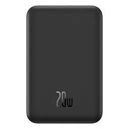 Магнітний павербанк Baseus Magnetic 5000 mAh 20 W з бездротовою зарядкою MagSafe та індикатором заряду чорний - мініатюра 3