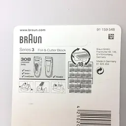 Сітка + ніж 30B для бритви Braun Series 3, TriControl, Syncro, 195s-1,197s-1, 330, 340, 7505, 7520, 4775, 4815 - мініатюра 5