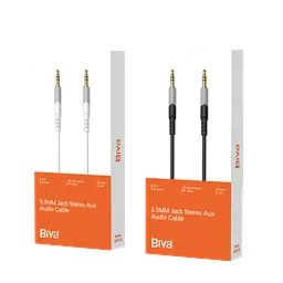Кабель BIVA AUX-15 1m Audio Cable Black - мініатюра 3