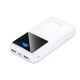Портативна батарея Vention 20000mAh Power Bank (Micro-USB+USB-C+USB-A+USB-A) 22.5W White