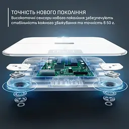 Tefal Веси Tefal підлогові Goodvibes Sport, 200кг, Bluetooth, AAAx4 в комплекті, скло, білий - мініатюра 8