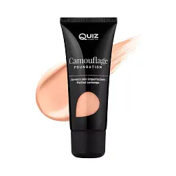 Тональна основа з вітаміном Е Quiz Camouflage Foundation Soft Beige Ніжний бежевий, 30 мл
