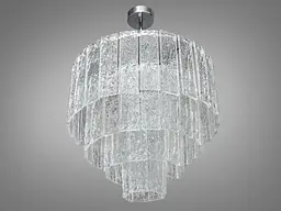 Підвісна кришталева люстра Diasha 816/500CH — 9×E14, 49×70 см, хром - мініатюра 4