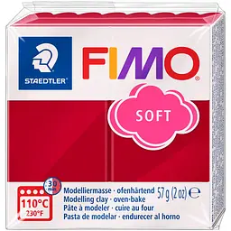 Пластика для біжутерії Soft Вишнева 57 г Fimo (4006608809515)
